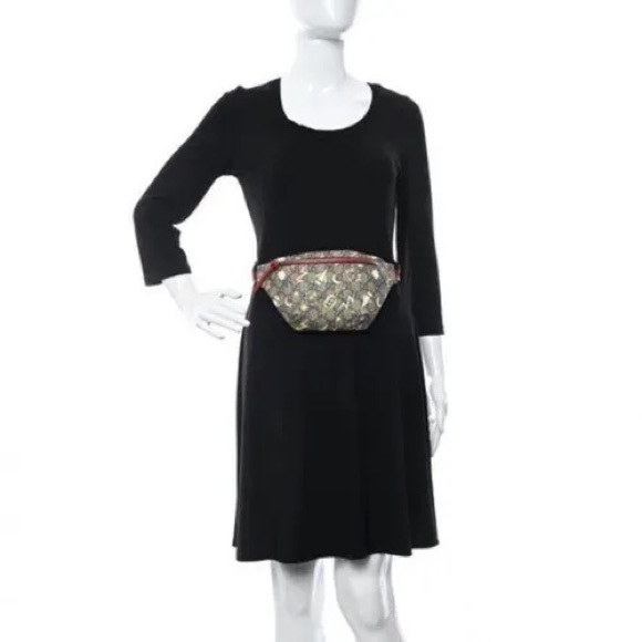 Gucci Gg Supreme Monogram Childrens Space Print Coated Canvas Shoulder Belt bag - Picture 2 of 8